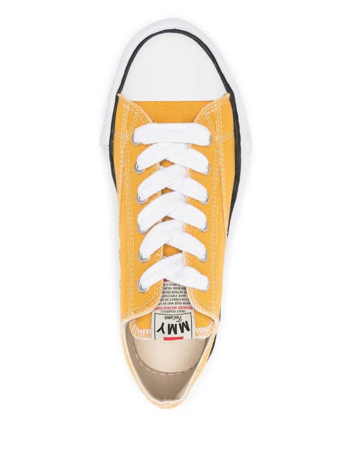 Maison MIHARA YASUHIRO Peterson23 Lace-Up — Yellow — Size US M 3.5 - US W 5 — Top View