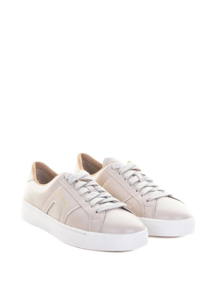 Santoni Leather Lace-Up — Pink — Size US M 3.5 - US W 5 — Side View