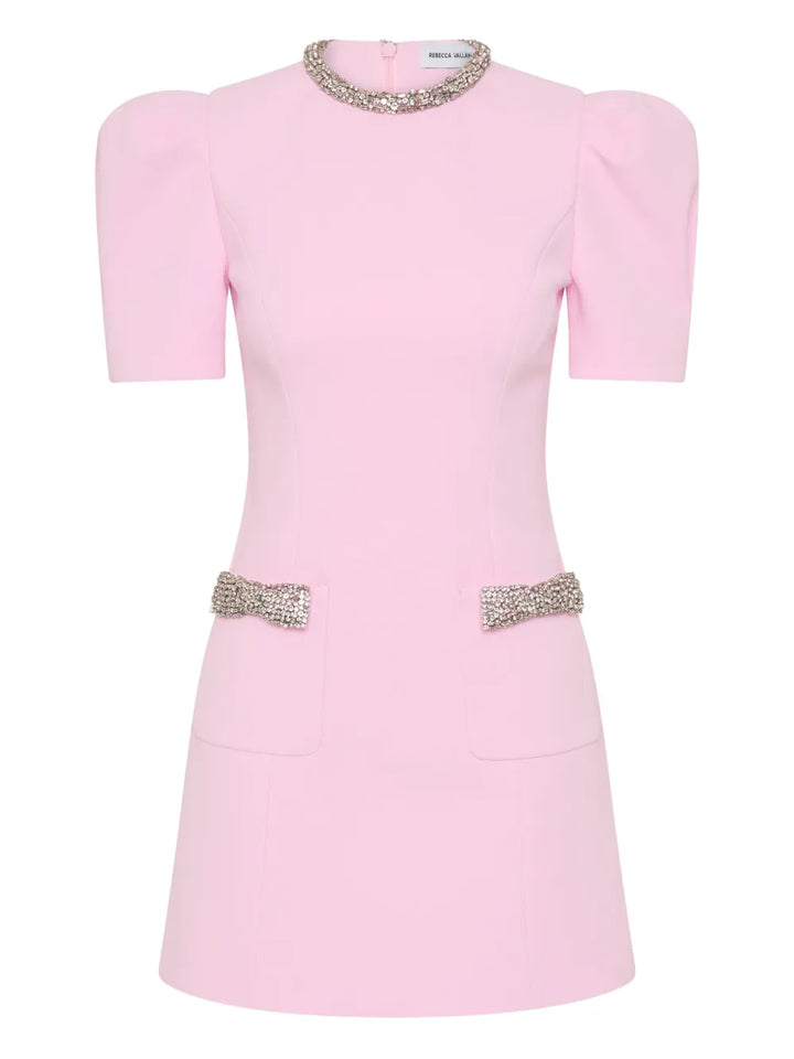 Rebecca Vallance Nemy Mini Dress — Pink — Size XS — Front View