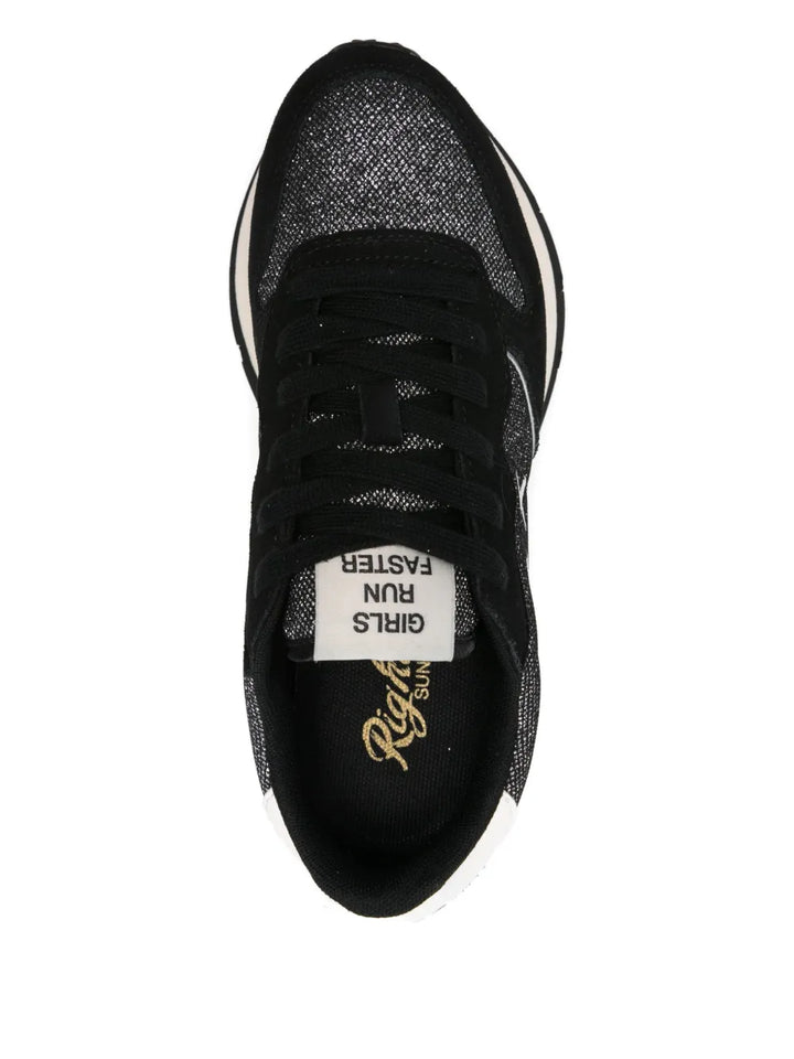 Sun68 Ally Glitter — Black — Size US M 3.5 - US W 5 — Top View