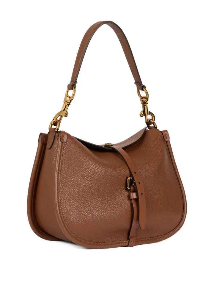 Etro Pony Buckle Fastening Leather Shoulder Bag — Same as shown — Size One Size — Back View