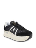 Premiata Platform Logo-Detail — Black — Size US M 3.5 - US W 5 — Side View