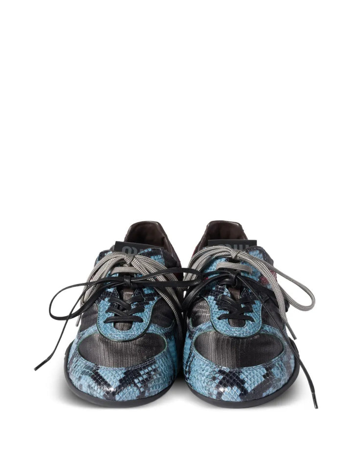 Miu Miu Snakeskin-Insert — Grey — Size US M 3.5 - US W 5 — Side View