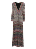 Missoni Zigzag Woven Midi Dress — Same as shown — Size XS — Front View