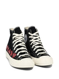 Comme Des Gar ns Play x Converse Heart-Print High-Top Trainers — Black — Size US M 3.5 - US W 5 — Side View