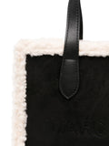 Marc Ellis Buby Shearling Trim Shoulder Bag — Same as shown — Size One Size — Top View