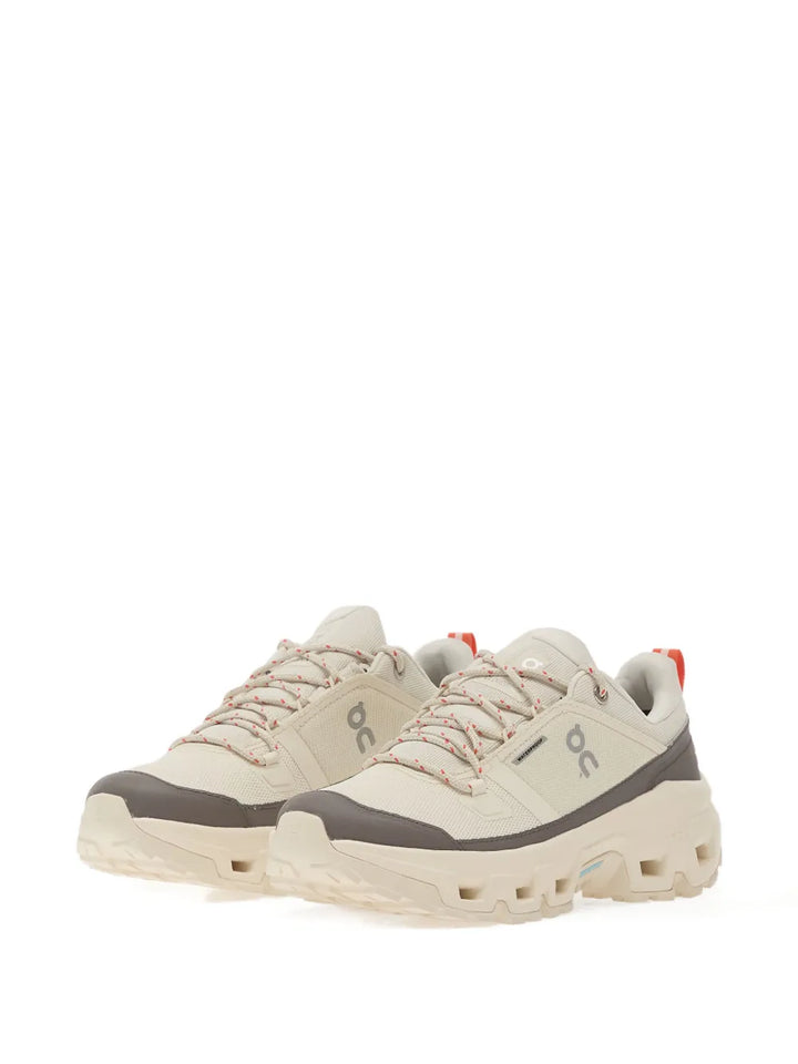 On Running Cloudrock Low Waterproof — Beige — Size US M 3.5 - US W 5 — Side View