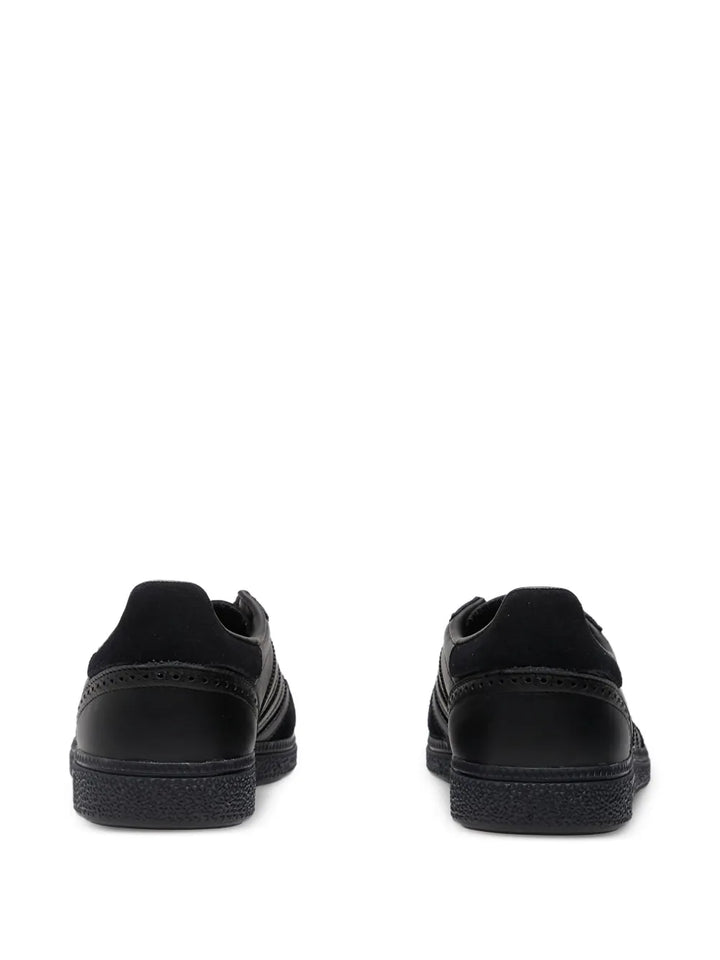adidas Handball Spezial Leather Sneakers — Black — Size US M 7.5 - US W 9 — Back View