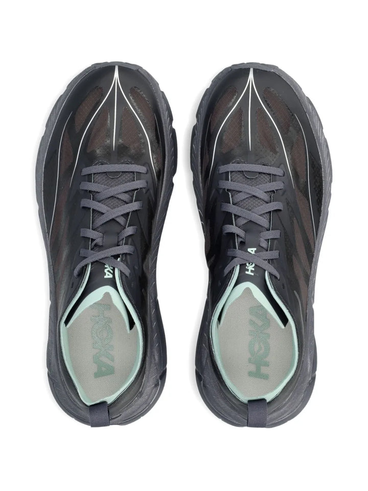 HOKA Mafate Speed 4 Lite — Grey — Size US M 3.5 - US W 5 — Back View
