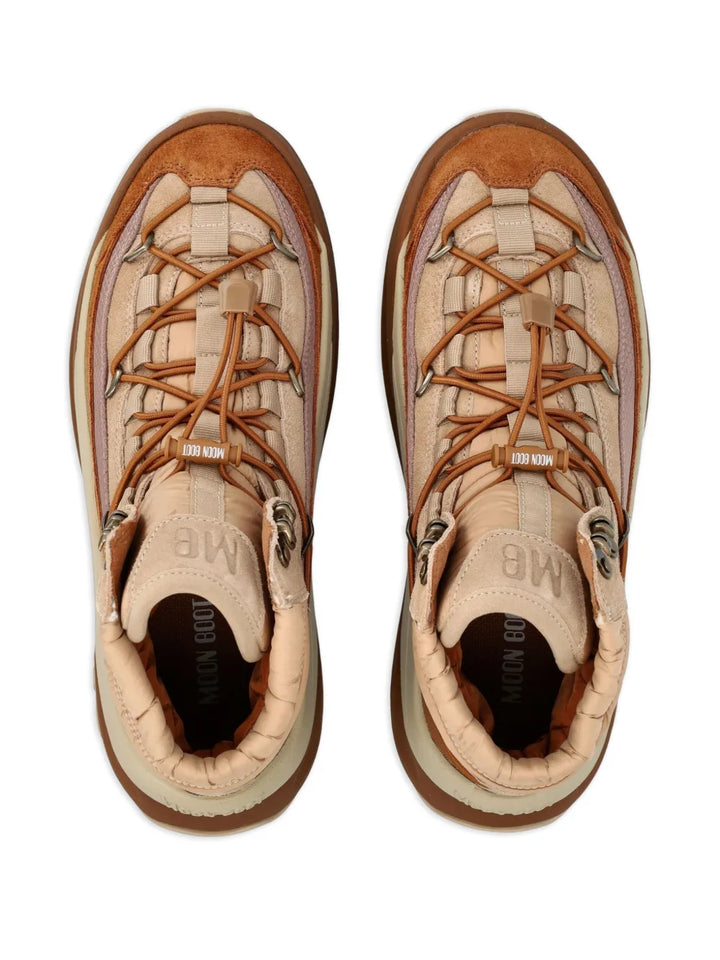 Moon Boot Lace-Up — Beige — Size US M 3.5 - US W 5 — Top View