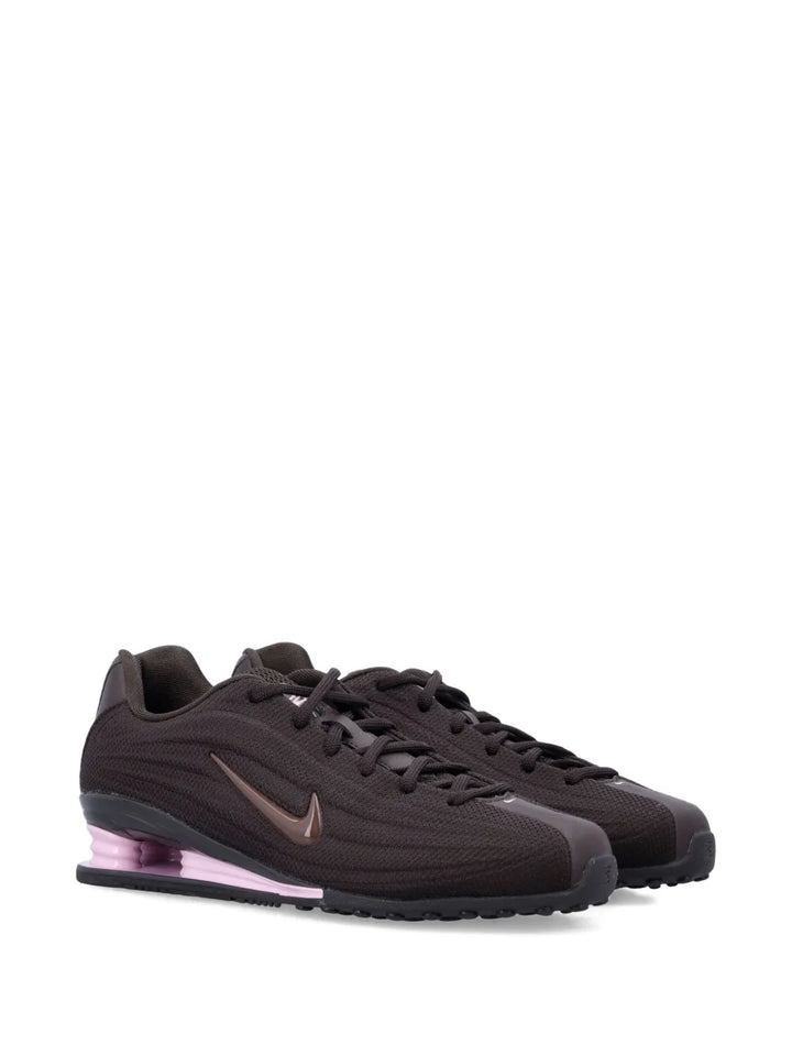 Nike Swoosh Detail Trainers — Brown — Size US M 3.5 - US W 5 — Side View
