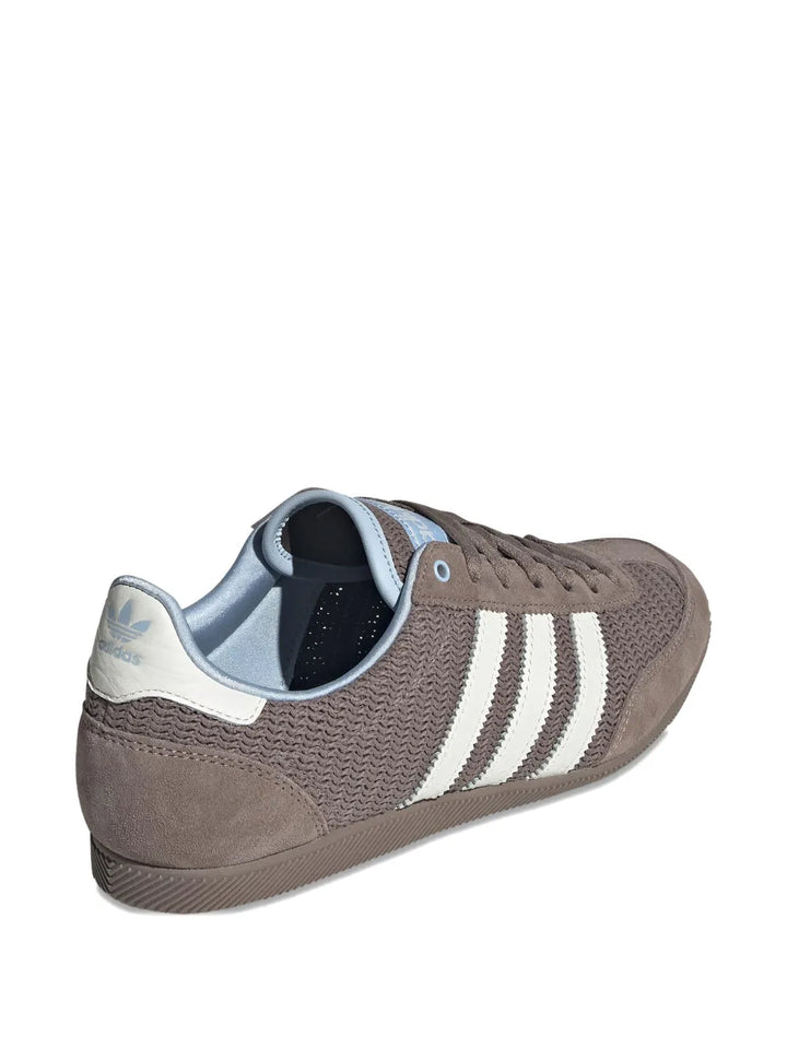 adidas Mesh-Panel Low-Top Sneakers — Taupe Brown — Size US M 10 - US W 11.5 — Back View