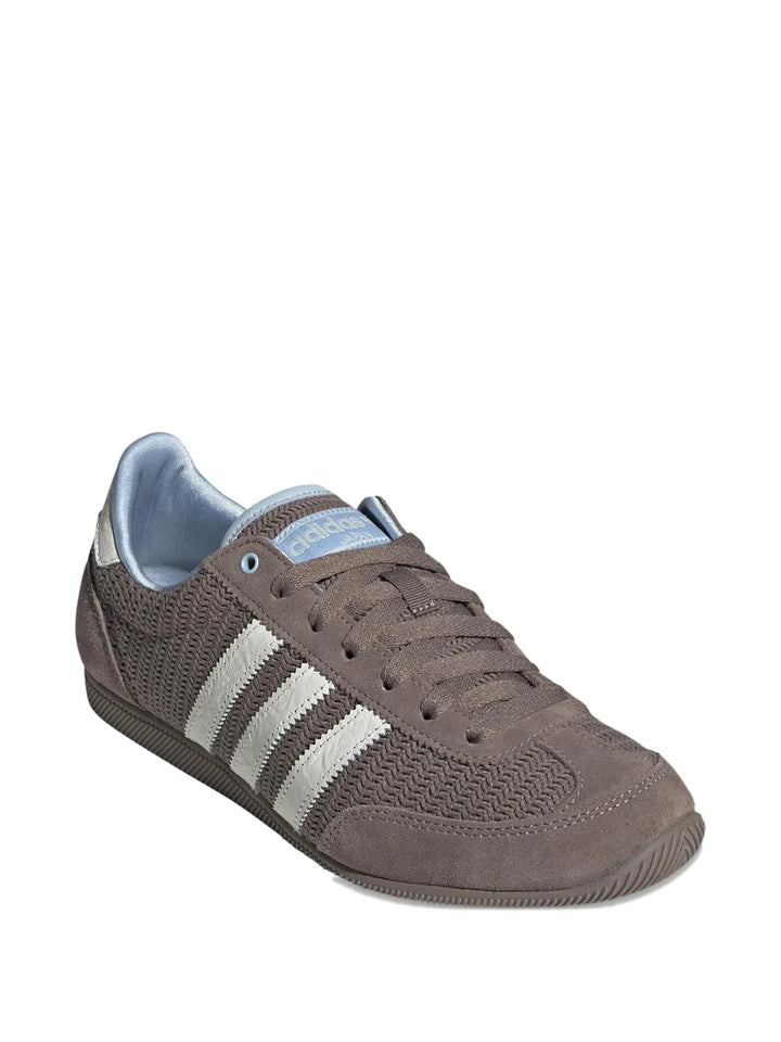 adidas Mesh-Panel Low-Top Sneakers — Taupe Brown — Size US M 10 - US W 11.5 — Side View