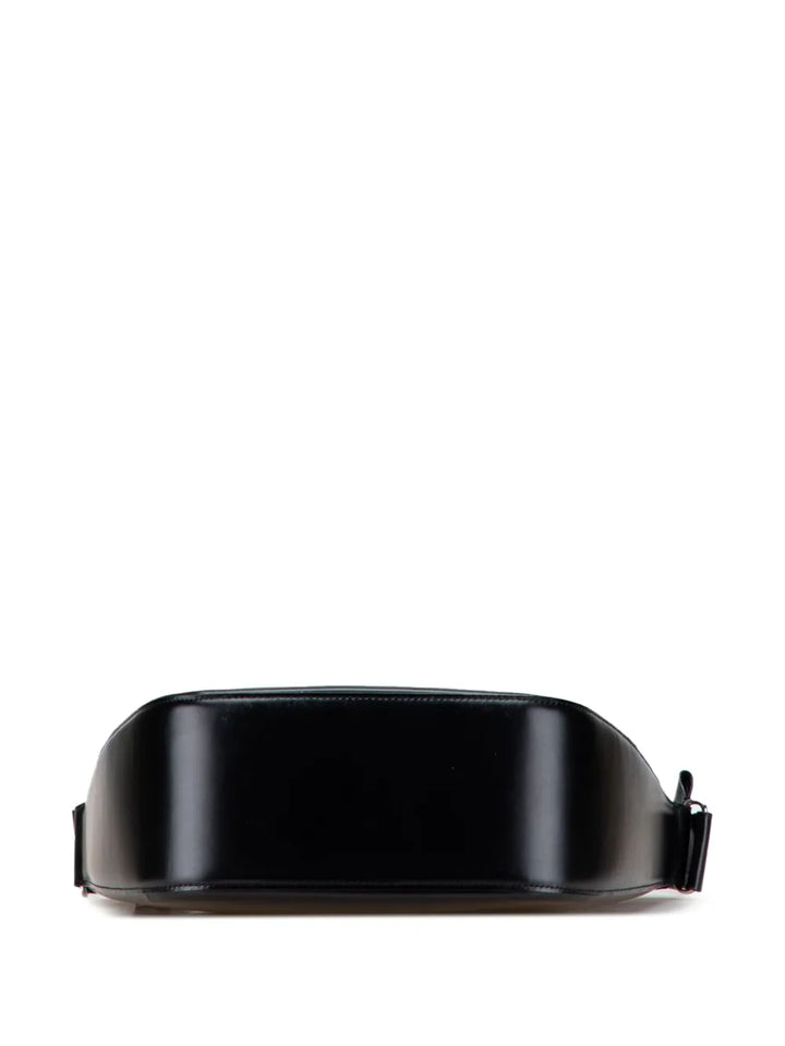 Burberry Pre Owned 20Th Century House Check Trimmed Leather Shoulder Bag — Same as shown — Size One Size — Top View