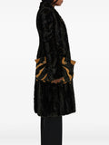 Ferragamo Medium Soft Animal Print Gancini Pin Shoulder Bag — Same as shown — Size One Size — Detail View