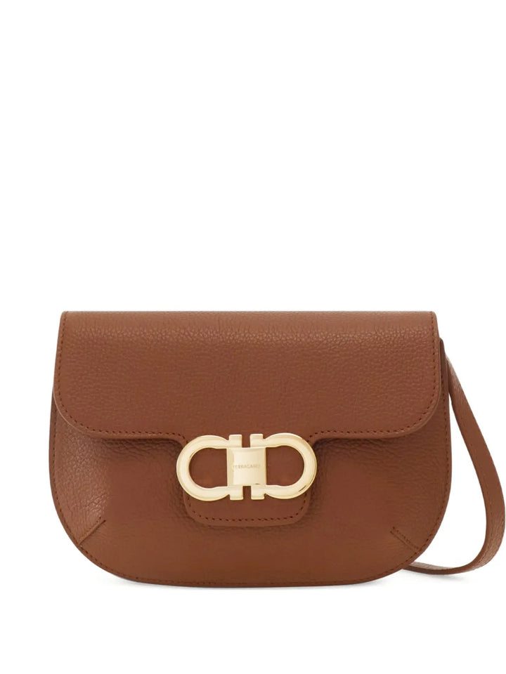 Ferragamo Gancio Buckle Flap Mini Bag — Same as shown — Size One Size — Front View