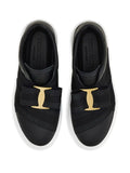 Ferragamo Bow Gancio Slip-On — Black — Size US M 3.5 - US W 5 — Top View