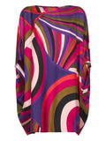 Pucci Abstract Pattern Print Cape Dress — Same as shown — Size XS — Front View