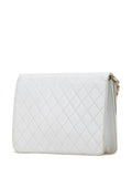 Chanel Pre Owned 1984 1986 Cc Quilted Lambskin Single Flap Shoulder Bag — Same as shown — Size One Size — Back View