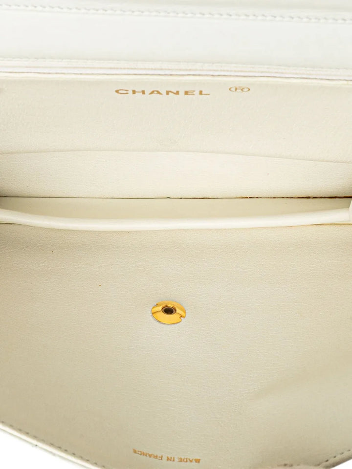Chanel Pre Owned 1984 1986 Cc Quilted Lambskin Single Flap Shoulder Bag — Same as shown — Size One Size — Detail View