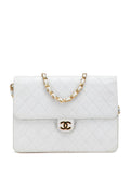Chanel Pre Owned 1984 1986 Cc Quilted Lambskin Single Flap Shoulder Bag — Same as shown — Size One Size — Front View