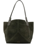 Victoria Beckham Suede Shoulder Bag — Same as shown — Size One Size — Front View