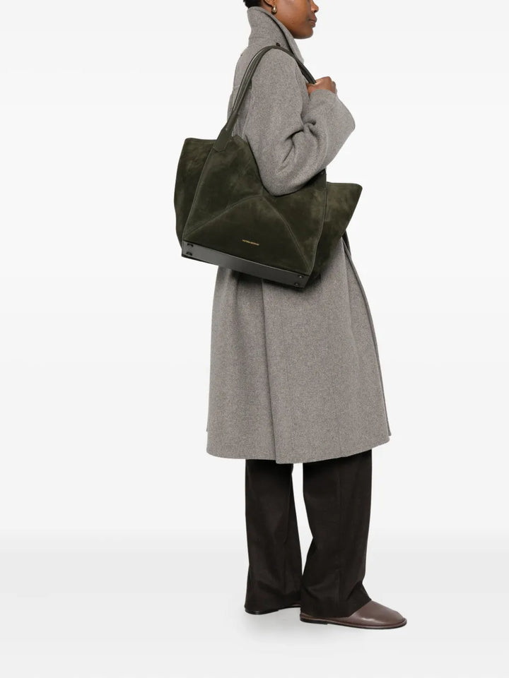 Victoria Beckham Suede Shoulder Bag — Same as shown — Size One Size — Side View