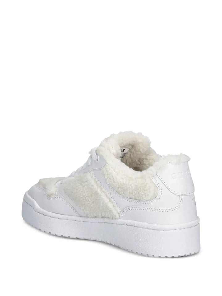 GUESS USA Miram Logo — White — Size US M 3.5 - US W 5 — Detail View