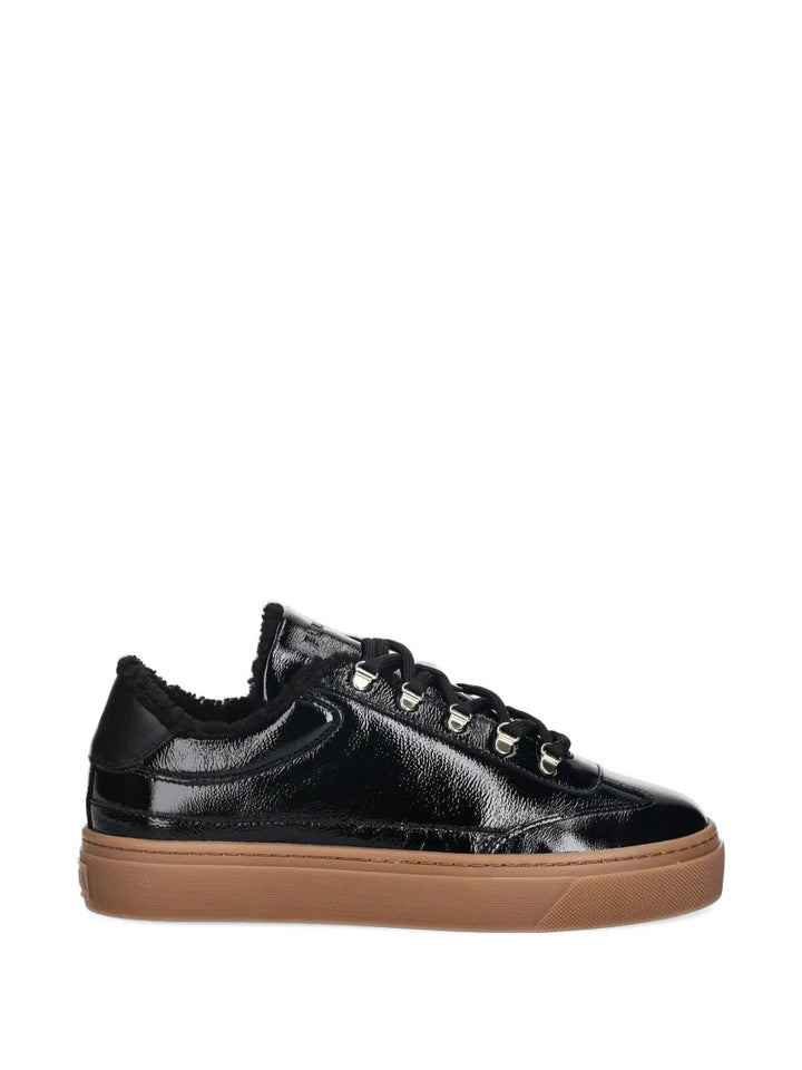 Furla Lace-Up Platform — Black — Size US M 3.5 - US W 5 — Front View