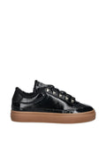 Furla Lace-Up Platform — Black — Size US M 3.5 - US W 5 — Front View