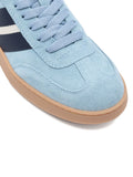 Bally Striped Suede — Blue — Size US M 3.5 - US W 5 — Top View