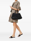 Dragon Diffusion Woven Leather Tote Bag — Same as shown — Size One Size — Side View