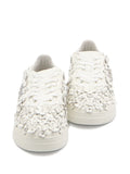 Autry Medalist Floral-Embellished — White — Size US M 3.5 - US W 5 — Detail View
