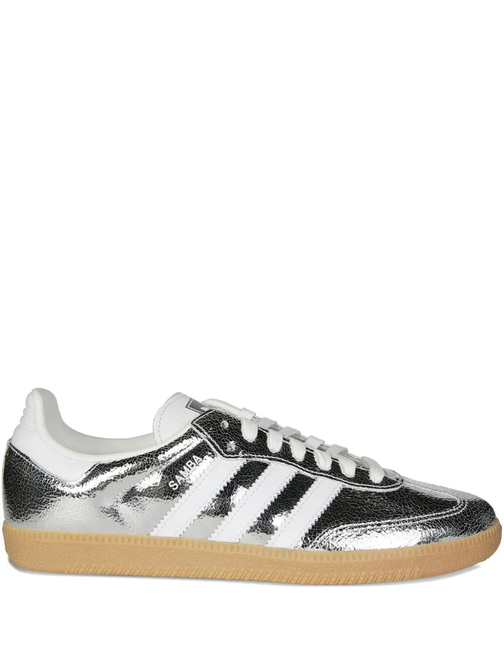adidas Samba Og Sneakers — Silver — Size US M 4 - US W 5.5 — Front View