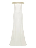 Jenny Packham Enigma Dress — Beige — Size M — Front View