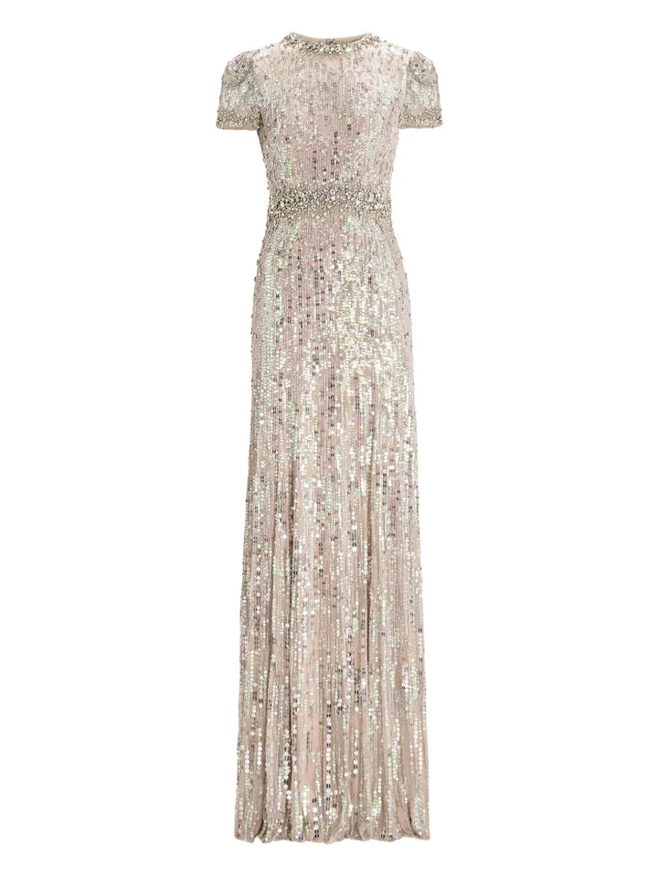 Jenny Packham Sequin Embellished Celeste Dress — Same as shown — Size XS — Front View
