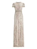 Jenny Packham Sequin Embellished Celeste Dress — Same as shown — Size XS — Front View