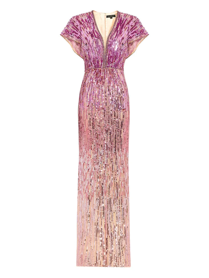 Jenny Packham Dusk Dress — Purple — Size XS — Front View