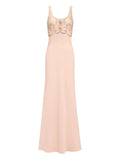 Jenny Packham Reverie Maxi Dress — Beige — Size XS — Front View