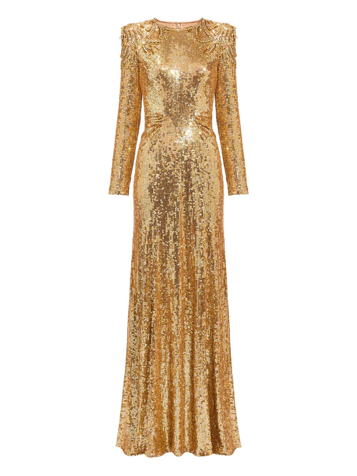 Jenny Packham Sequin Embellished Dulcet Dress — Same as shown — Size XS — Front View