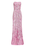 Jenny Packham Sequin Embellished Strapless Euphoria Dress — Same as shown — Size XS — Front View
