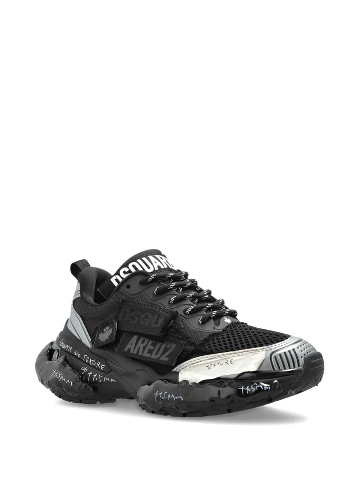 DSQUARED2 Logo Lettering — Black — Size US M 3.5 - US W 5 — Side View