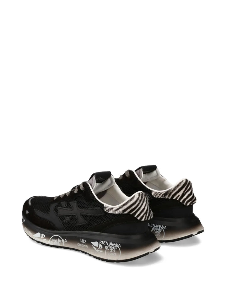 Premiata Lauryn — Black — Size US M 3.5 - US W 5 — Back View