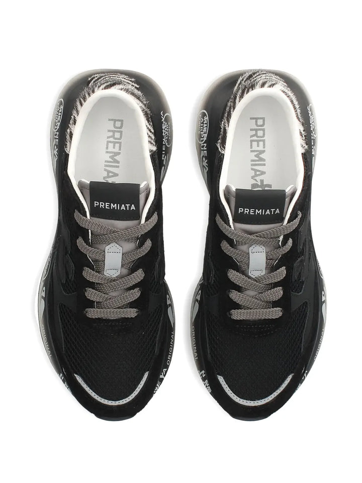 Premiata Lauryn — Black — Size US M 3.5 - US W 5 — Top View
