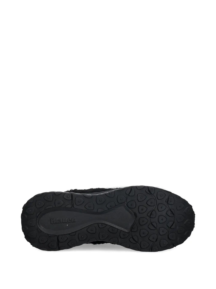 Blauer Lynn Textured Panelled — Black — Size US M 3.5 - US W 5 — Detail View