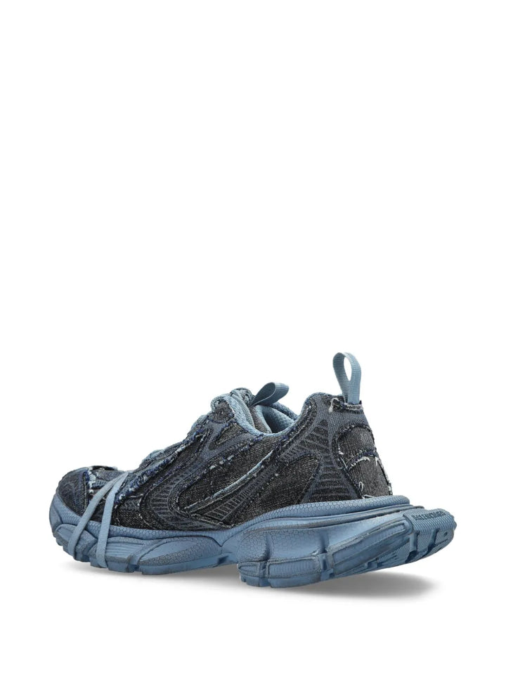 Balenciaga 3Xl Distressed Lace-Up — Blue — Size US M 3.5 - US W 5 — Top View
