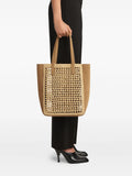 Khaite Small Zoe Woven Panel Tote Bag — Same as shown — Size One Size — Side View