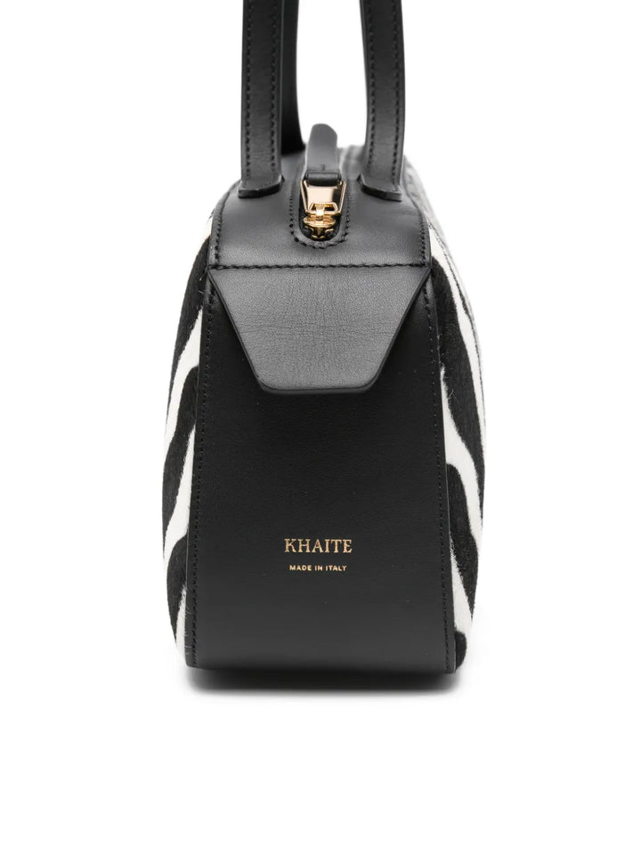 Khaite Simona Zebra Print Shoulder Bag — Same as shown — Size One Size — Top View