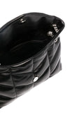 Saint Laurent Quilted Logo Plaque Shoulder Bag — Same as shown — Size One Size — Top View