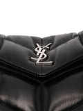 Saint Laurent Quilted Logo Plaque Shoulder Bag — Same as shown — Size One Size — Detail View